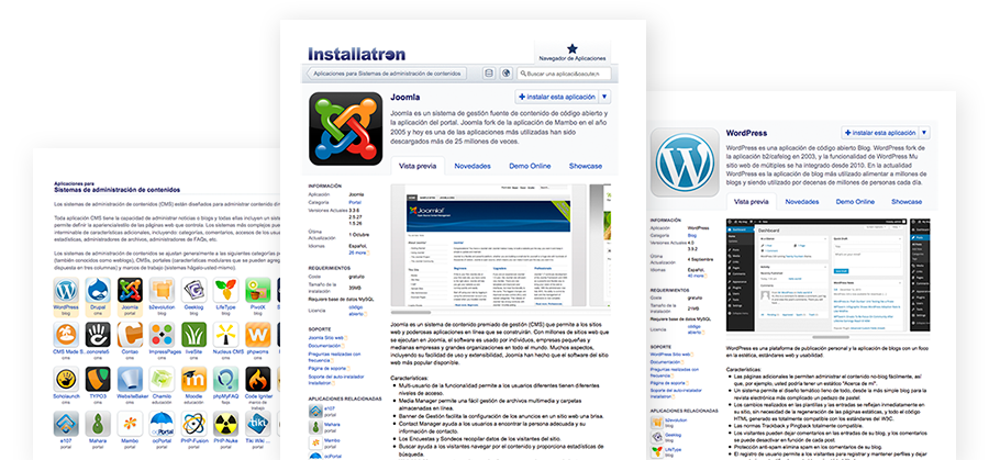 Instalador aplicaciones web Installatron